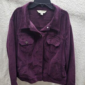 St. Johns Bay Corduroy Jacket Size 1X